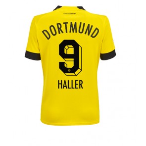 Borussia Dortmund Sebastien Haller #9 kläder Kvinnor 2022-23 Hemmatröja Kortärmad